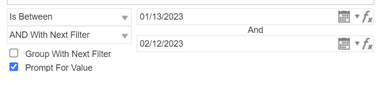 Screenshot of our dynamic Autotask Time Entry Work Date filter