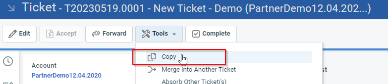 Cloning (copying) a ticket in Autotask
